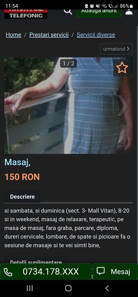 Masaj de relaxare.